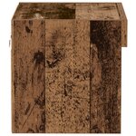 Armoires murales vidaXL avec éclairage LED 2 pièces Bois vieux 40x30x30 cm