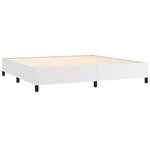vidaXL Cadre de lit sans matelas blanc 200x200 cm similicuir