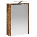 vidaXL Armoire Miroir de Salle de Bain Chêne fumé 43 x 16 x 62.5 cm