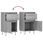 vidaXL Buffet sonoma gris 40x35x70 cm bois d'ingénierie