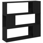 vidaXL Centre de divertissement Noir 100 x 24 x 94 cm