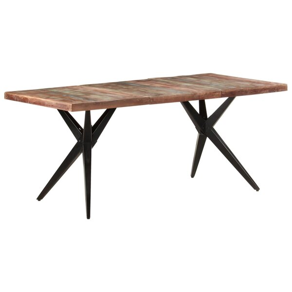 vidaXL Table à manger 180x90x76 cm Bois de récupération massif