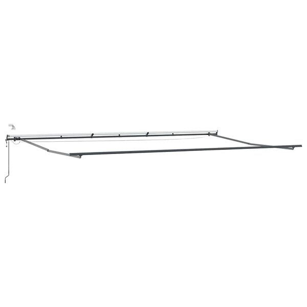 vidaXL Cadre d'auvent Anthracite 600 × 350 cm Aluminium