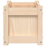 vidaXL Jardinières 2 Pièces bois de pin massif