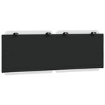 vidaXL Coussin de tête de lit Zadar blanc et noir 137 cm similicuir