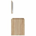 vidaXL Armoire de bain avec miroir chêne sonoma bois d'ingénierie
