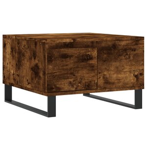 vidaXL Table basse chêne fumé 55x55x36 5 cm bois d'ingénierie