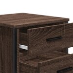 vidaXL Table de chevet chêne marron 40x41x40 cm bois d’ingénierie