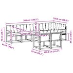 vidaXL Ensemble de canapés d'extérieur 8 pc Naturel et Beige