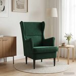 vidaXL Fauteuil Vert foncé Velours