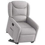 vidaXL Fauteuil inclinable gris nuage tissu