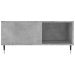 vidaXL Table basse gris béton 80x80x36 5 cm bois d'ingénierie