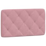 vidaXL Cadre de lit avec tête de lit Rose 80x200 cm Velours
