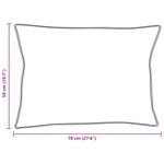 vidaXL Oreillers 2 Pièces Blanc 50 x 70 cm 130gsm 100  coton