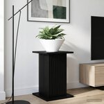 vidaXL Support de Plante Noir 30 5 x 30 x 43 cm Bois d'ingénierie