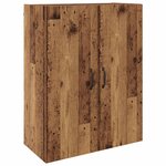 vidaXL Armoire Murale 2 Pièces Bois ancien 69 5 x 34 x 90 cm