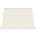 vidaXL Auvent rétractable crème 200x150 m tissu et acier