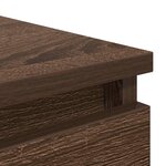 vidaXL Buffet avec tiroirs chêne marron 37 5x35x99cm bois d'ingénierie