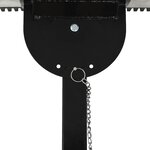 vidaXL Chasse-neige manuel avec roues 100 x 44 cm