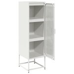 vidaXL Buffet haut blanc 36x39x123 cm acier laminé à froid