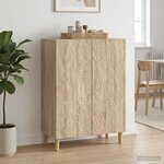 vidaXL Buffet Chêne Sonoma 66 x 34 5 x 90 cm Bois d'ingénierie
