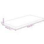 vidaXL Panneau d'étagère 40x20x1 5 cm Bois de chêne massif non traité
