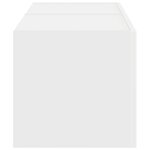 vidaXL Meuble TV mural 2 Pièces Blanc 60 x 31 x 29.5 cm Bois d'ingénierie