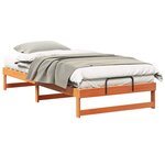 vidaXL Cadre de lit Marron 100 x 200 cm Pin massif