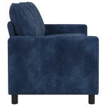 vidaXL Canapé Bleu marine 156 x 81 x 87 5 cm Polyester