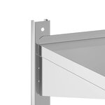vidaXL Étagère murale à 2 niveaux 100x40x60cm argenté acier inoxydable