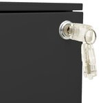 vidaXL Classeur mobile Anthracite 39x45x67 cm Acier