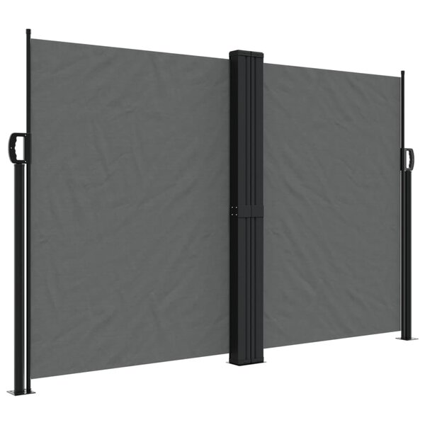 vidaXL Auvent latéral rétractable anthracite 160x1000 cm