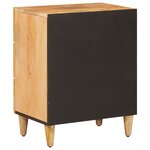 vidaXL Table de chevet Marron 50 x 33 x 60 cm Bois de mangue massif