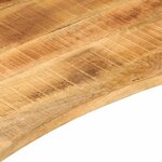 vidaXL Dessus de bureau avec courbe 140x60x2 5 cm manguier massif brut