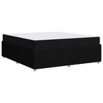 vidaXL Cadre de lit avec matelas avec matelas Noir 180 x 200 cm tissu