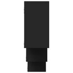 vidaXL Étagère murale noir 159x18x66 cm bois d'ingénierie