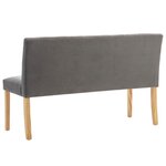 Banc banquette 140 x 56 x 86 cm gris velours 02_0010902