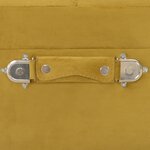 vidaXL Tabouret de rangement 40 cm Jaune moutarde Velours