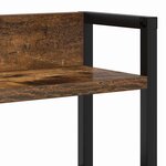 vidaXL Tête de lit de rangement Chêne fumé 180 cm Bois d'ingénierie