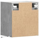 vidaXL Meubles TV muraux et lumières LED 2 Pièces gris béton 41x31x45 cm