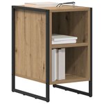 vidaXL Table de chevet 2 Pièces Chêne artisan 39.5 x 30 x 50 cm