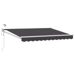 vidaXL Auvent rétractable électrique Anthracite 2 5 x 2 m