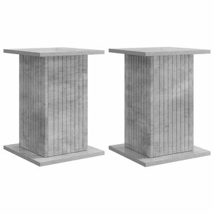 vidaXL Support de Plante 2 pc Gris béton 30 5 x 30 x 43 cm