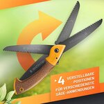 GRÜNTEK Scie d'élagage pliante ZANDER 410 mm