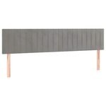 vidaXL Sommier à lattes de lit et matelas gris clair 120x190cm velours