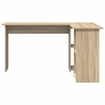 vidaXL Bureau Chêne sonoma 142 x 102 x 73 cm Bois d'ingénierie