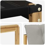 vidaXL Ensemble de canapés d'extérieur 4 pc Blanc et gris clair