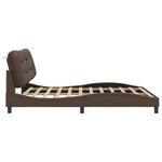 vidaXL Cadre de lit sans matelas Hvar marron 180x200 cm similicuir