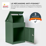 Boîte à colis moyenne 1 porte Verte à accès frontal Acier galvanisé SMART PARCEL BOX™
