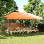 vidaXL Tente de fête 292 x 580 x 315 cm Orange Tissu Oxford